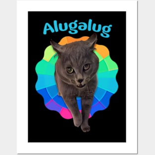 Alugalug Meme Cat ,Singing Cat Posters and Art